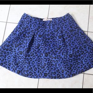 Forever 21- Blue cheetah print skirt